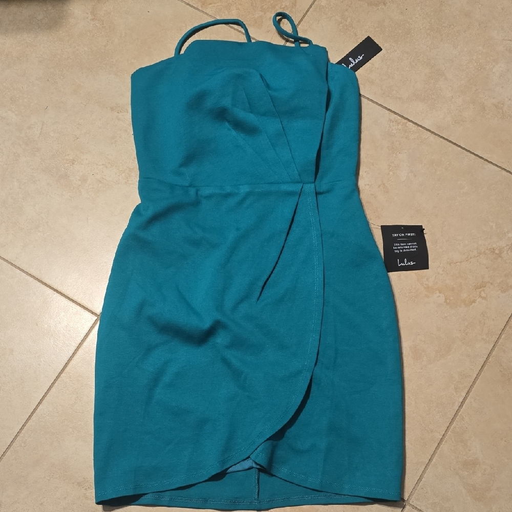 Lulu's Vibrant Green Mini Dress
